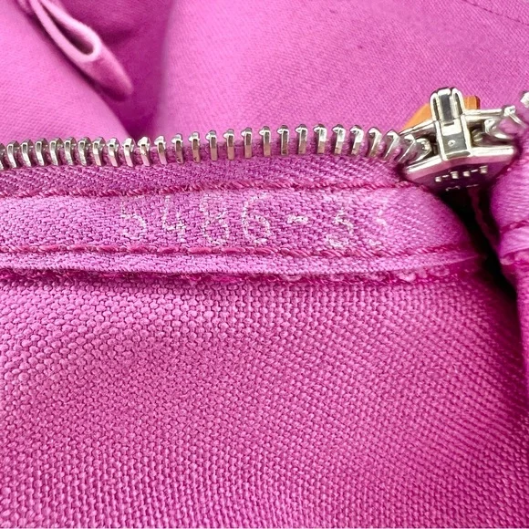 Hermès Paris Large Bora Bora Pink Cotton Canvas Flat Zip Pouch - Picture 6 of 14